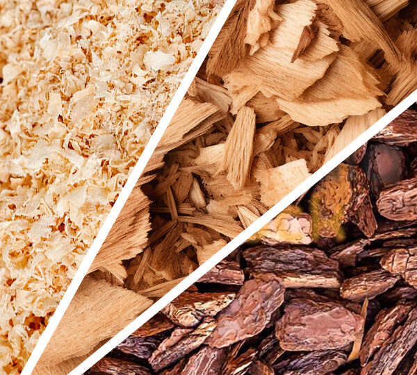 Zrębka, trociny, kora